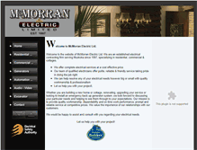 Tablet Screenshot of mcmorranelectric.com